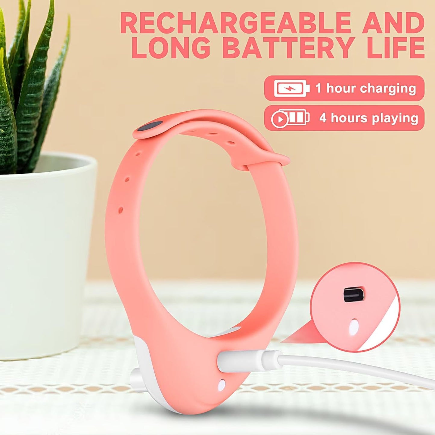 Wearable Automatic Cat Toys With LED Lights  Electric Smart Amusing Collar For Kitten