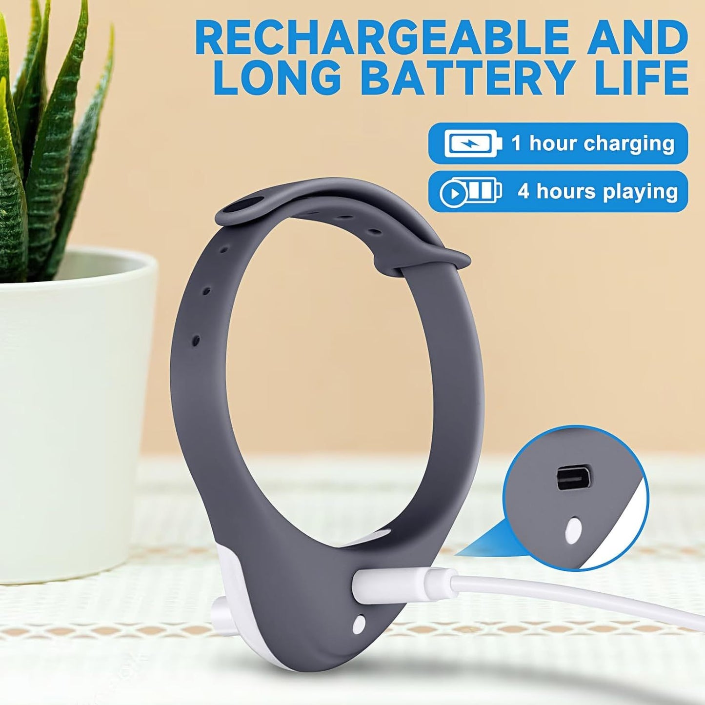 Wearable Automatic Cat Toys With LED Lights  Electric Smart Amusing Collar For Kitten