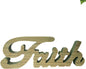 Wooden "Faith"Sign,Farmhouse Faith Sign for Tabletop,Green with Brown Color, Country Primitive Tabletop/Shelf/Home Wall/Office Decoration Art, 10-3/4X4-1/2X1 Inch